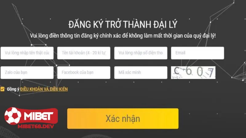 Đại lý Mibet 2 Quy trình đăng ký trở thành đại lý Mibet