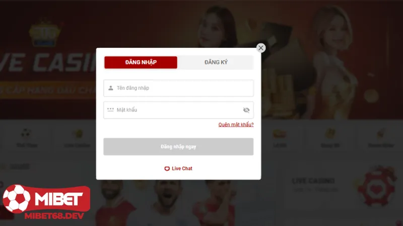 Đăng nhập Mibet 3 Đăng nhập Mibet