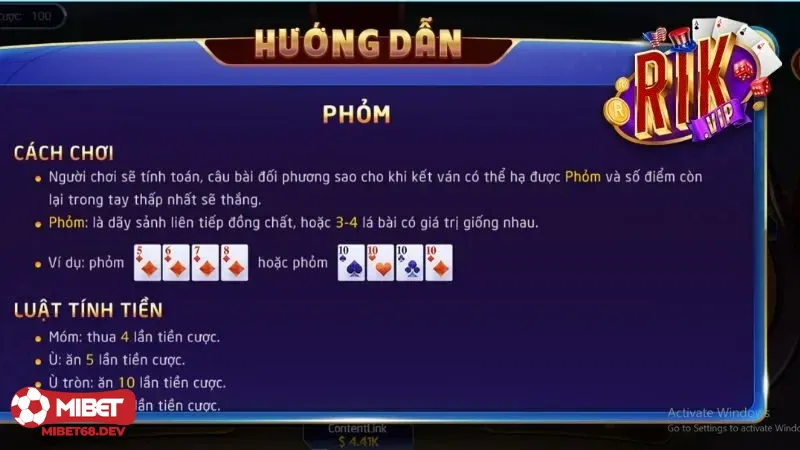 Mẹo đánh Phỏm Hoàng Kim Mibet Bí kíp giúp bạn thắng lớn 4 Tổng hợp mẹo đánh phỏm hoàng kim hiệu quả
